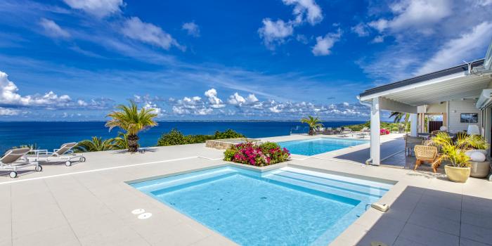 A louer villa 8 personnes Happy Bay Saint Martin_ Piscine - 4